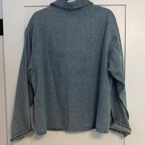 Nili Lotan Denim Blue Button-Up Shirt NWT - Picture 5 of 6